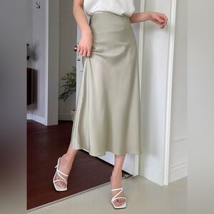 High Waist Mermaid Hem Skirt